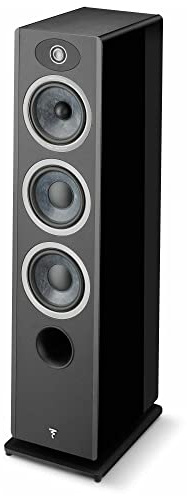 Focal Vestia No.2 - Altavoz de pie de 3 vías con reflejo de graves con 2 woofers cada uno (negro de alto brillo)