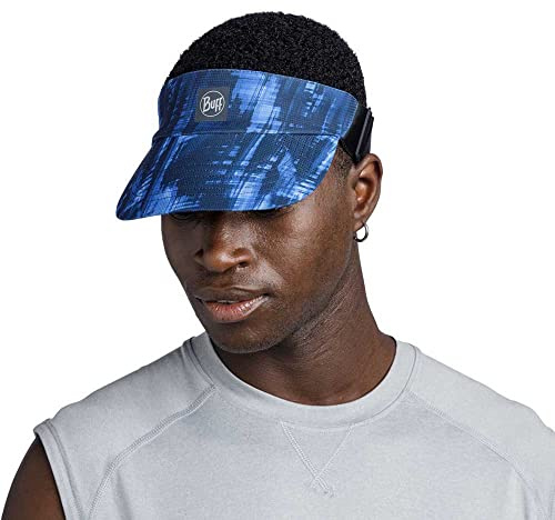 Buff Gorra, Go Visor, Adulto Hombre Mujer, Azul, S/M, Flexible, Ajustable, Visibilidad, Reflectante, Comoda, Calidad