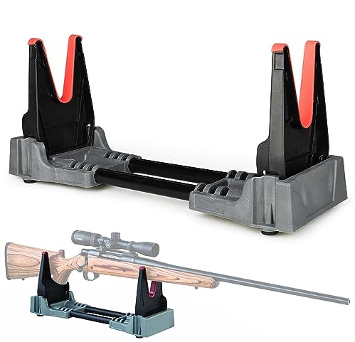 QCHIAN Banco y Soporte for Rifle, Soporte Compacto for Rango de Escopeta de Rifle, Soporte for Pistolas de Aire Limpieza y Mantenimiento de Armas, Accesorios for Pistolas