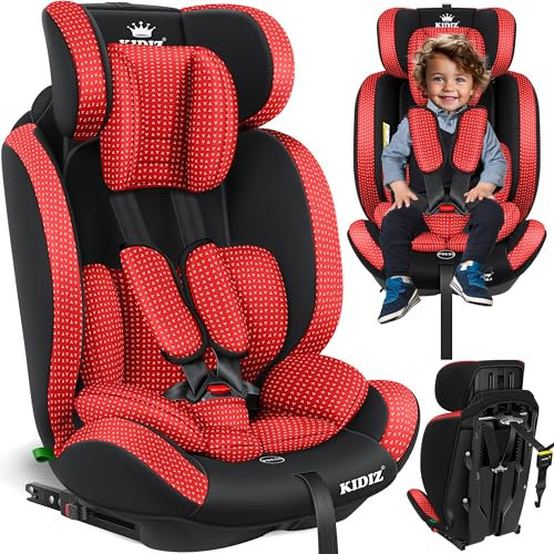 KIDIZ® Triangle Premium - Asiento infantil para coche (9 kg, 36 kg, grupo 1/2/3, universal, homologado según ECE R129/03, con Isofix)