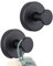 2 Stück Vakuum Saugnapf Haken Bad, Extra Stark Saugnäpfe Gewinde Hooks Bademantelhaken, Edelstahl Wandhaken Saugnapf Haken, Handtuchhaken Ohne Bohren Für Badezimmer Und Küche Schwarz
