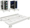 SZKKQKJ mobilen CPU-Ständer, Geeignet für PC-Tower-Computerständer, universellen mit Vier Rädern, Computer-Desktop-Ständer, Weiß