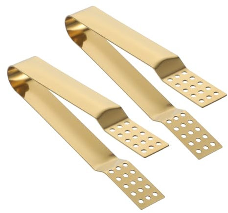 ABOOFAN 2pcs Stainless Steel Tea Bag Holder Tong Strainer Metal Clips for Kitchen Tea Accessories Convenient Bag Tongs for Bread Clips and Food Handling