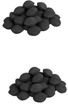 Abaodam 2 Paquets Carbone D'outil De Barbecue Charbon Gril Feu Briquette De Fumeur Cuisson Accessoires Barbecue Briquettes De Barbecue Accessoires De Barbecue Noir