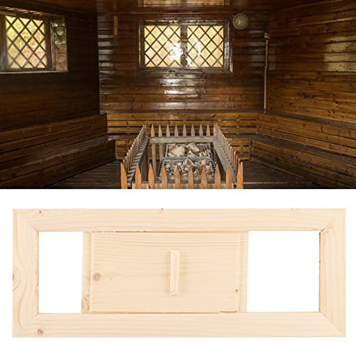 ERYUE Rejilla de Ventilación de Madera Duradera para Sauna y Sala, Tamaño Ajustable para Espacio Aire, Fácil Instalar, Ideal Sauna y Sala, 34 Cm Longitud