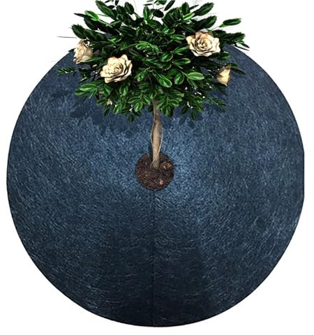 XUWEWI Unkrautbekämpfungsmembran 12 Stück Unkrautschutztuch, Unkrautbekämpfungs-Vliesstoff, abbaubares Gartenbodentuch, atmungsaktive Graslandmembran(25cm)