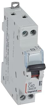 LEGRAND Magnetotermico DX3 P + N C40 1 Módulo, 407732E