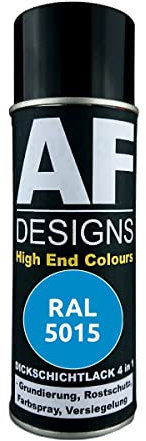 Alex Flittner Designs Peinture antirouille 4 en 1 RAL 5015 Bleu ciel Spray de protection contre la rouille