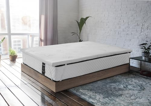 Topper Surmatelas viscoélastique Surmatelas 120 x 190 cm - Housse Aloe Vera - Épaisseur 5 cm - Respirant