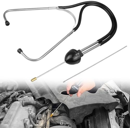 KIPTVO Engine Stethoscope, Auto Mechanics Stethoscope, Auto Mechanics Car Engine Diagnostic Tool Stainless Steel Listening Equipment Repair, for Car and Other Vehicles