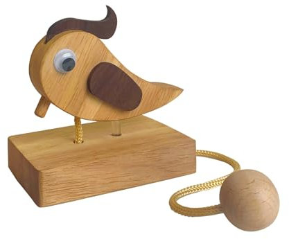 Heurtoir de porte en bois fait à la main en pic, cloche de porte créative en bois fait à la main pour faire de frapper un plaisir