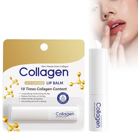 Rostblant Baume à lèvres au collagène, hydratant, réparant, anti-dessèchement et anti-crevasses, 20 gramme