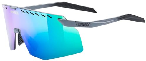 uvex pace stage - Sportbrille für Damen und Herren - 100% UVA-, B, C Schutz - beschlagfrei - white matt/mir.silver - one size