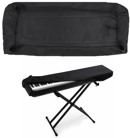 Copertura Antipolvere per Tastiera di Pianoforte per 88, Copertura per Pianoforte Elettrico, Tasti Tastiera Pianoforte Custodia Protettiva Antipolvere