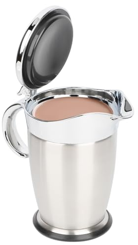 Salsiera termica in acciaio inox, 750 ml, con coperchio e maniglia, doppio isolante, salsa, salsa, salsa, salsa, salsa, maionese