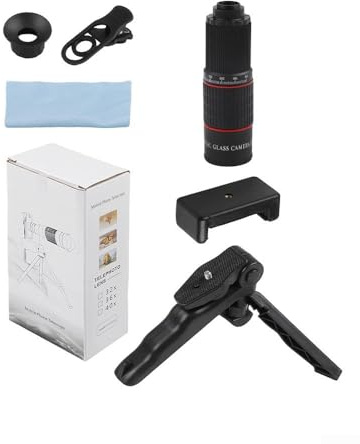 Teleobjetivo 22X para smartphone con trípode zoom lente móvil para fotos claras de sujetos lejanos con soporte estable