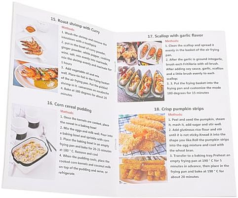 Veemoon Libro di Ricette per Friggitrice ad Aria Pratico e Leggero in Carta, Accessori Indispensabili per Cucinare la Friggitrice ad Aria