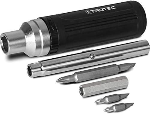 TROTEC 1 x 9-in-1 Ratschenschraubendreher, Schwarz, normal
