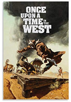ASFASF Retro-Filmposter Once Upon A Time in The West, dekoratives Gemälde, Leinwand, Wandkunst, Wohnzimmer, Poster, Schlafzimmer, Gemälde, 40 x 60 cm