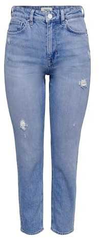 ONLY Jeans da Donna a Vita Alta, Mix Blu Chiaro, 28W x 30L