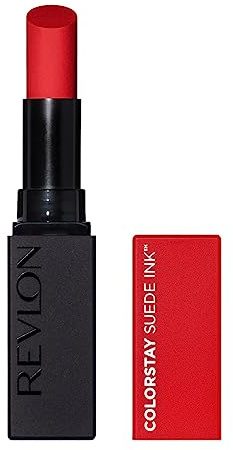 REVLON ColorStay Suede Ink, Barra de Labios Mate Larga Duración con Fórmula No-Transfer, Enriquecido con Vitamina E, Hasta 8H de Cobertura Total, Tono 015 Lip Boom 2,55g