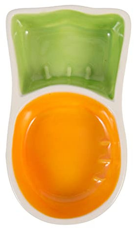 POPETPOP Haustiernapf Futternapf Für Meerschweinchen Futterstelle Für Igel Eichhörnchen Kleiner Tiernapf Futternapf Für Hamster Futternapf Für Ratten Igel Schale Keramik Hündchen Katzennapf