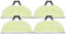 Donkivvy Lot de 4 tampons de rechange pour balai d'aspirateur pour Shark RV2610WA AV2610WA RV2410WD AI Ultra 2 en 1, lavables et réutilisables en microfibre