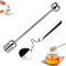Stainless Steels Honey Spoon and Honey Stirrer,2PCS Stainless Steel Honey Dipper Stirrer Server,Honey Spoon,Honey Spiral Sugar Spoon Ice Tea Spoon Coffee Spoons for Jam,Honey,Coffee