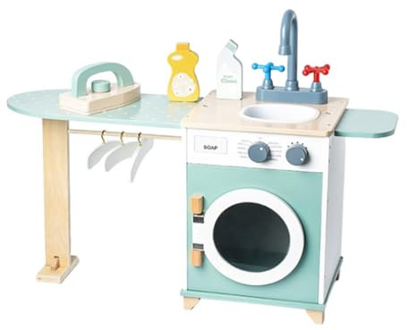 Amagogo Lavatrice in Miniatura Lavatrice Giocattolo Sviluppo Simulazione Bambini Finta Cucina Giocattolo Rondella per Regali di Compleanno Adulti