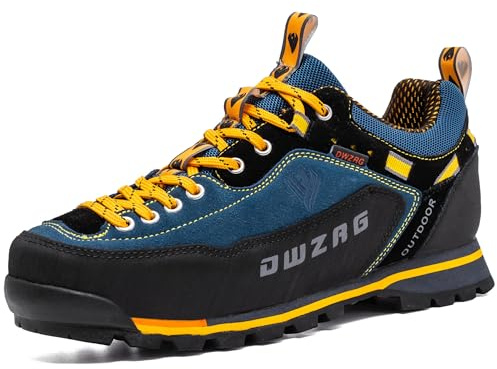 SANANG Uomini Scarpe da Trekking all'aperto, Sport Pelle Alpinismo Trekking Caccia Scarpe Sportive