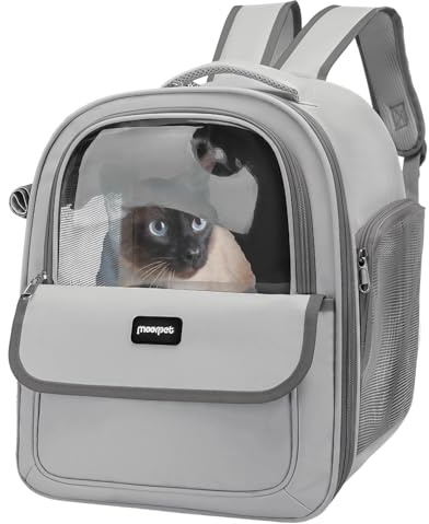 Cat Carrier Backpack, Breathable Backpack Pet Carriers for Cats Travel Carrier Backpacks Carry Bag for Hiking Walking, Cat Backpack, Transport Rucksack for Small Medium Cat Puppy Dog Kitten Carrier