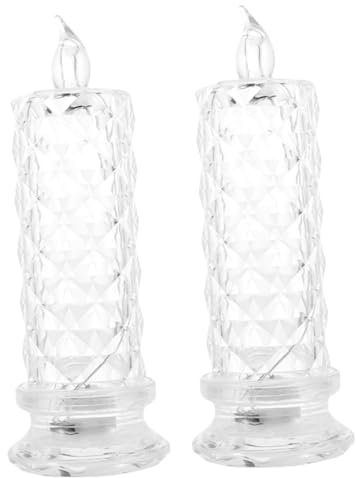 Uonlytech 2piezas Candelas Led Luz De Romántica Para Bodas Cumpleaños y Iluminación Flameless Para Decoración De Mesas