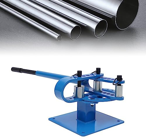 Wiefiche Dobladora redonda manual de ángulo dobladora de tubos de acero curvadora radio de curvatura 25 mm, 30 mm, 40 mm, 45 mm, 50 mm, 65 mm, 75 mm, máquina de doblado universal