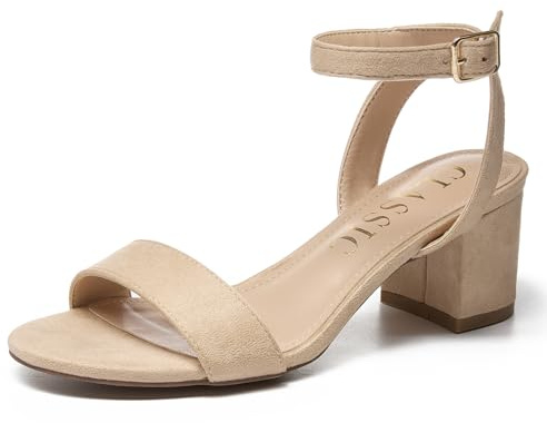 Sowdus Sandalen Damen mit Absatz Bequem Sandaletten Sommer Schuhe Damen Elegant Klassische Blockabsatz Schuhe Frauen Sandalen