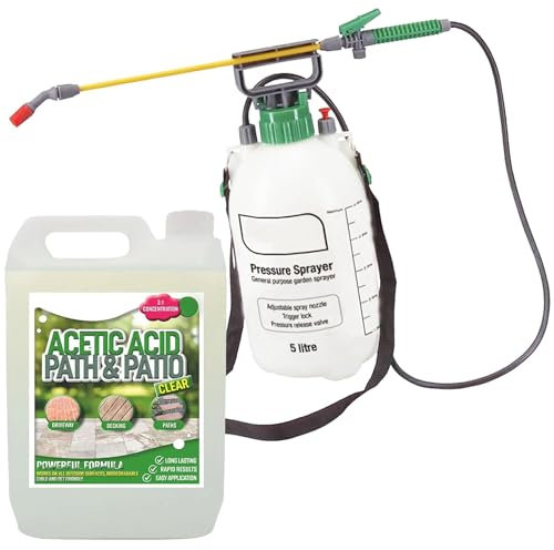 5L Pressure Sprayer & Garden Acetic Acid Vinegar Strong Concentrated