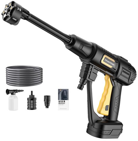 Pressure Washer for makita 18V (NO battery) Cordless Battery Pressure Washer Jet Washers for Car Garden Home Patio with foam spray pot and 5m water hose, 6 in 1 Nozzles Water Gun