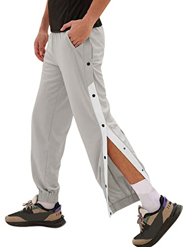 KBOPLEMQ Pantalon de rééducation pour homme et femme - Ouverture latérale - Baggy - Pantalon de sport - Pantalon de rééducation avec fermeture éclair sur le côté et la jambe large - Pantalon de