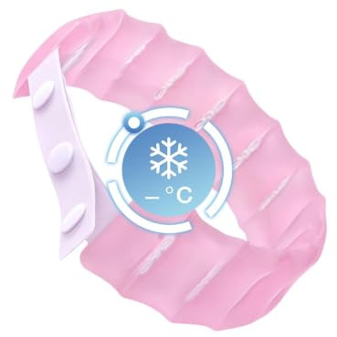 Anneau de Refroidissement pour Cou Sac de Glace Portable | Tube Rafraîchissant pour Été Plage Gym Cyclisme Course Pêche Randonnée Camping Sport Extérieur