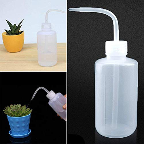 Mini gießkanne, Pflanze Plastik Blumensprüher Sukkulenten Pflanzenbewässerungsdose Plastikschnabel Quetschflasche mit Schuppen 500ml