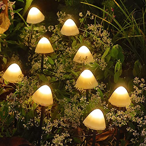 Solar Mushroom Lights - LED Waterproof Garden Stake Lights Decorative Pathway Landscape Lighting Ornaments for Patio Yard Lawn Backyard Wedding Party