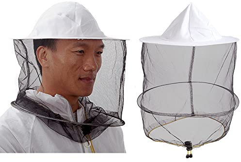 HunterBee 2 Stück Bienenzuchtschleier Hut Moskito Kopf Netz Imker Netz Hut Insekten Gnats Cap