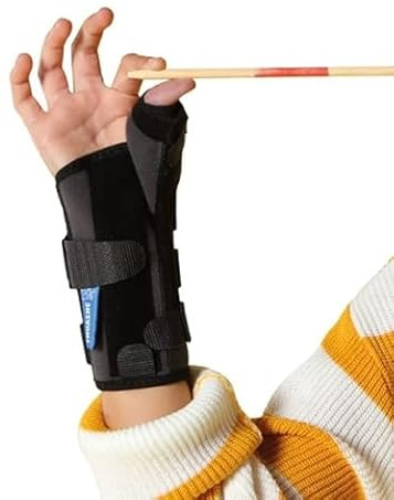 Ligaflex Manu niños pediátricos muñeca y pulgar inmovilización dividida (tamaño único: para 10-13 cm circunferencia de muñeca, mano derecha)