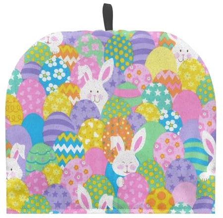 Suhoaziia Rabbits Eggs Tea Cosy Teapot Cover Easter Warmer Cozy Kettle Cover Water Kettle Protector Kitchen Cozies Insulated Large Teapot Quilt Warmer for Kitchen Table Linens