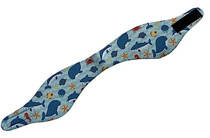 Qianly Schwimmstirnband für Kinder, Ohrenschutz, Neoprenmaterial, Muster für Wasseraktivitäten, Stil f