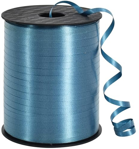 TONIFUL 500 Yards Grey Blue Curling Ribbon Balloon String Gift Wrapping Dec | Ribbon for Gift Wrapping Balloons Curling String for Bouquets Crafts Birthday Graduation Christmas New Year Decorations
