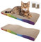 Kratzbretter Katze, 2 Stück Haltbar Kratzpappe für Katzen mit Katzenminze, Recycelbare Katzen Kratzbrett Pappe 62.9 * 21.5 * 4.8cm, katzenkratzbretter zur Krallenpflege