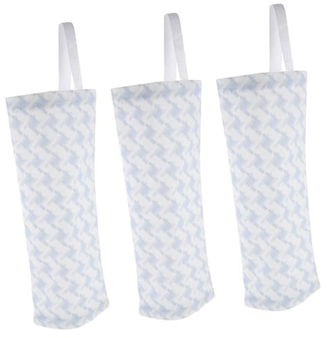 Ciieeo 3pcs Plastic Bag Holder Storage Organizer Dispenser Hanging Bag Carrier for Kitchen Garbage Dispenser
