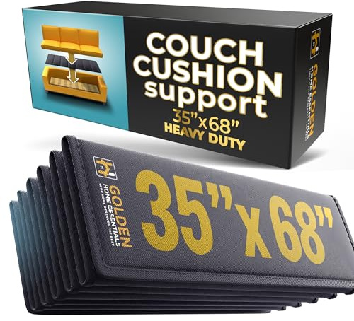 Golden Home Essentials XXXL 88,9 x 172,7 cm Couchstütze für schlaffe Kissen – extra breites Sofakissen – 1 cm schlaffes Kissen für Sitzstütze