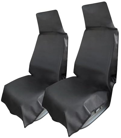 Mulor Car Seat Cover Front Single or Pair Heavy Duty Waterproof and Durable Universal for Cars SUVs Vans