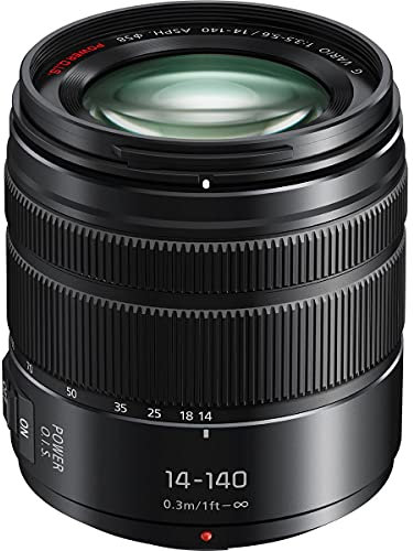 Panasonic LUMIX high magnification zoom lens Micro Four Thirds G VARIO / 14-140mm / F3.5-5.6IIASPH. / POWER O.I.S. Black H-FSA14140